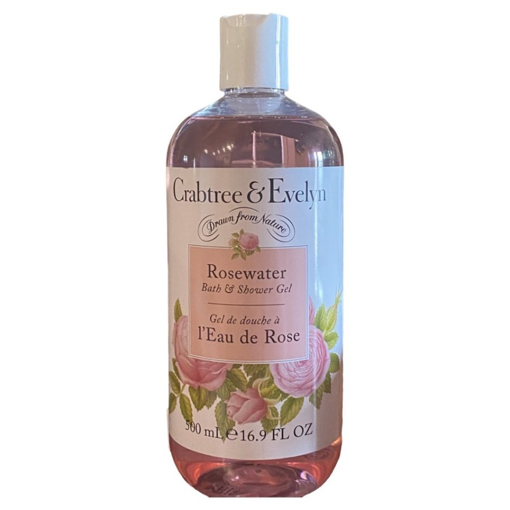 Crabtree & Evelyn Rosewater Bath & Shower Gel 16.9 fl oz. 500 ml